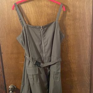 Green jumpsuit